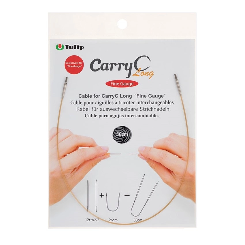 Тросик для съемных спиц CarryC Long "Fine Gauge", длина 50см, Tulip, CTMM-59