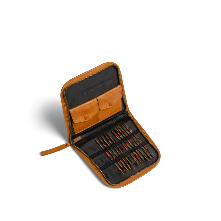 Чехол для спиц Trondheim Whisky натуральная кожа 