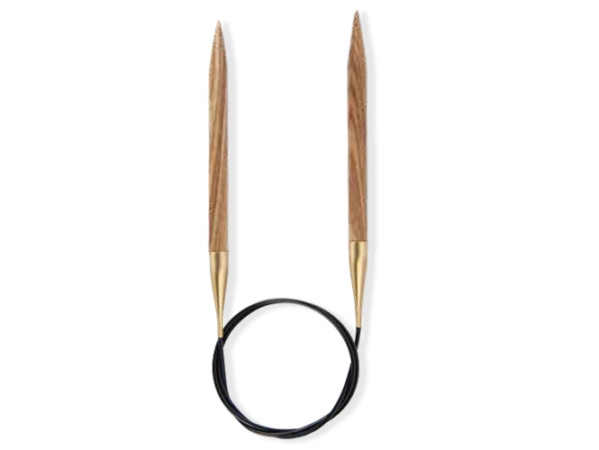 Круговые спицы Lana Grossa, дерево (Signal), 80 см, № 6.0 