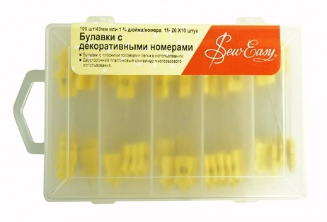 Набор булавок № № 11-20, 43 мм, 100 шт ER680.B