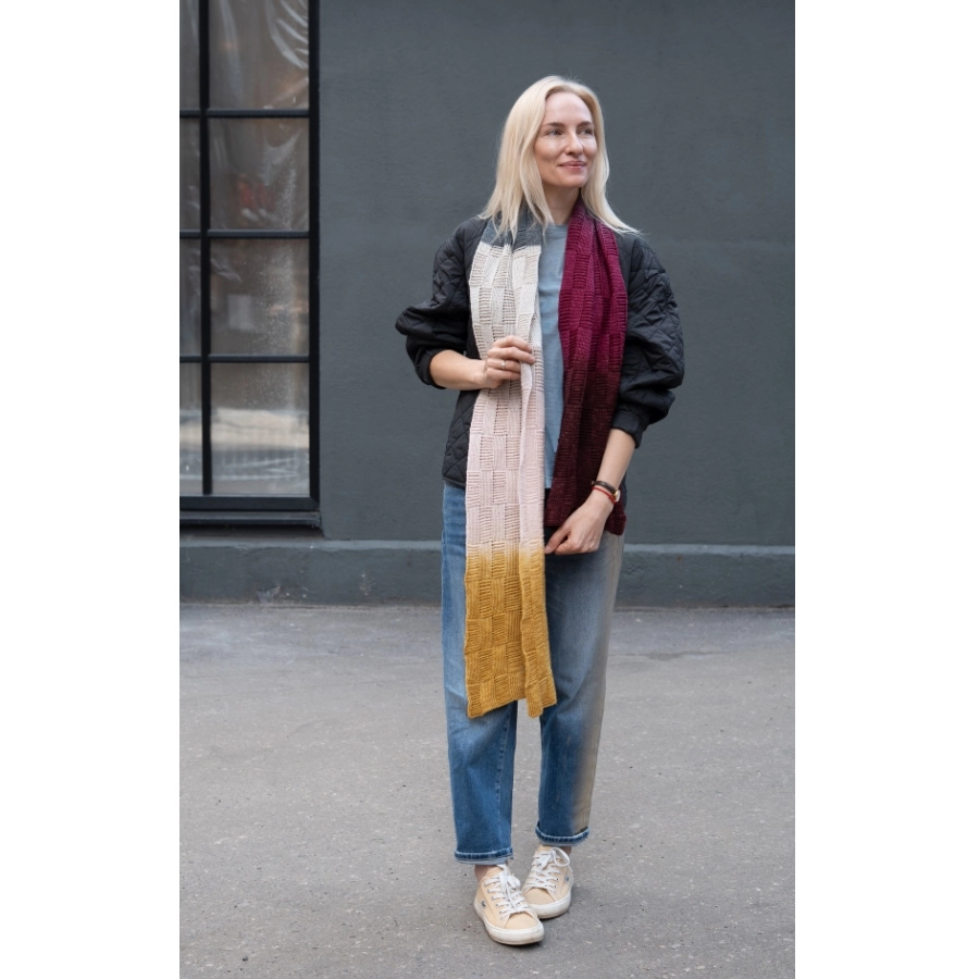Шарф Lana Grossa Cool Wool Lace hand-dyed