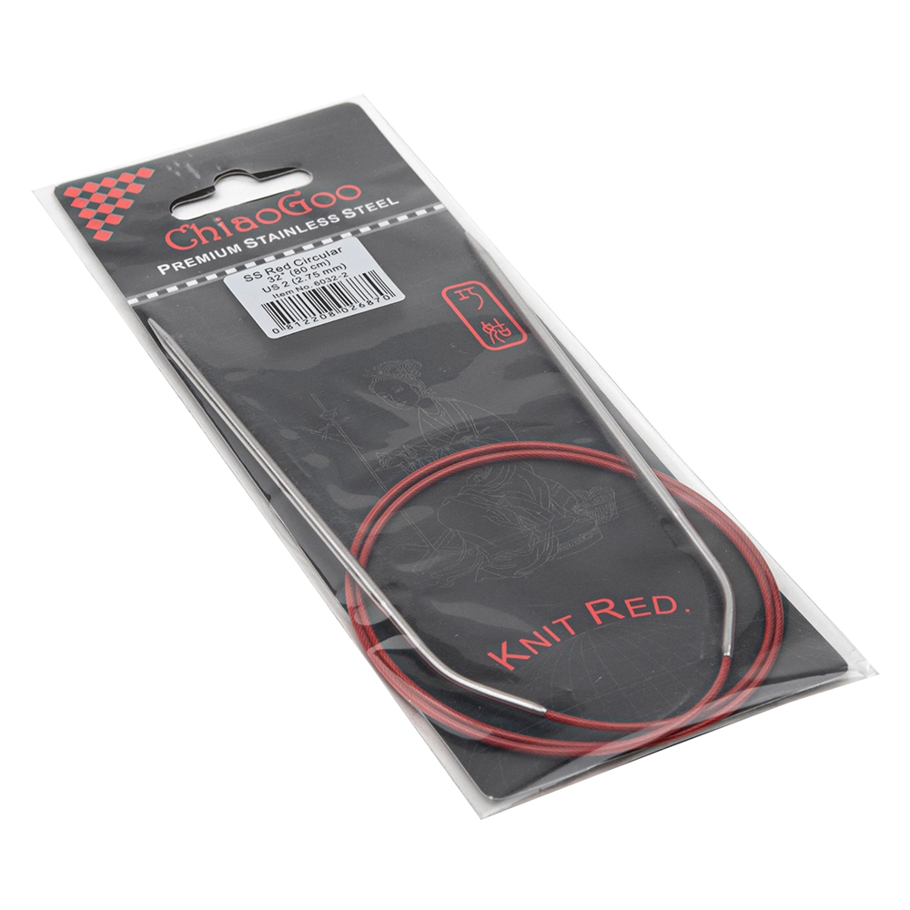 Спицы метал.круговые knit red, 80см № 2.75 6032-2