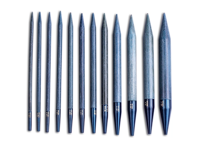 Спицы разъемные LYKKE, дерево Indigo, длина 7см, № 5,5