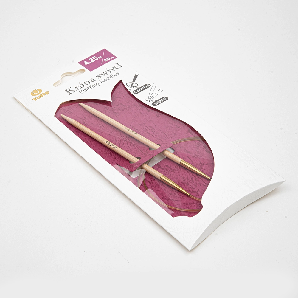 Спицы круговые Tulip "Knina Swivel" 4,25мм/80см, бамбук,