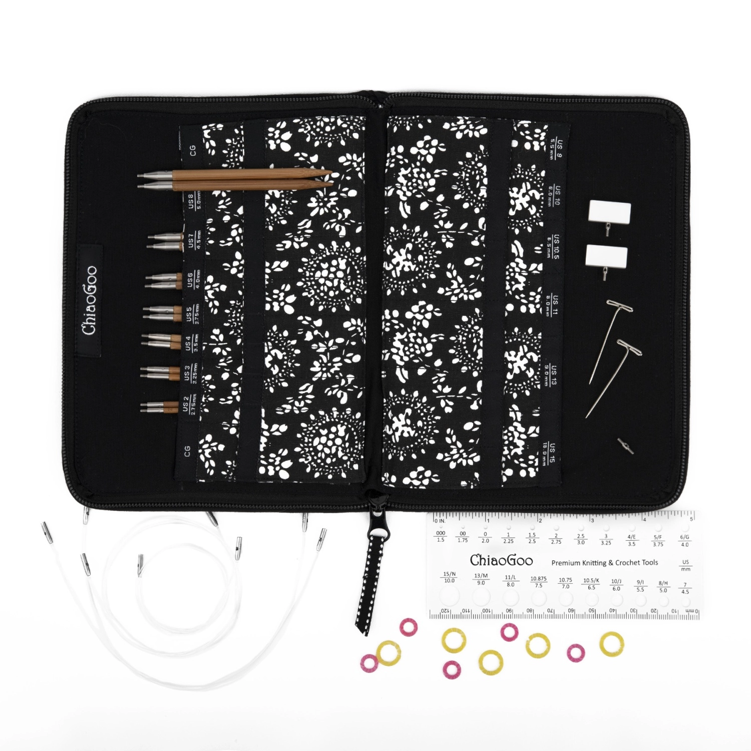 Набор съемных спиц ChiaoGoo бамбук 2400-S