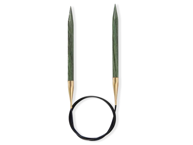 Круговые спицы Lana Grossa, дерево (Signal), 80 см, № 5.5 