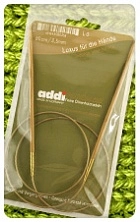 Спицы круг.оливк. дер. Addi 575-7  80 см № 10,0