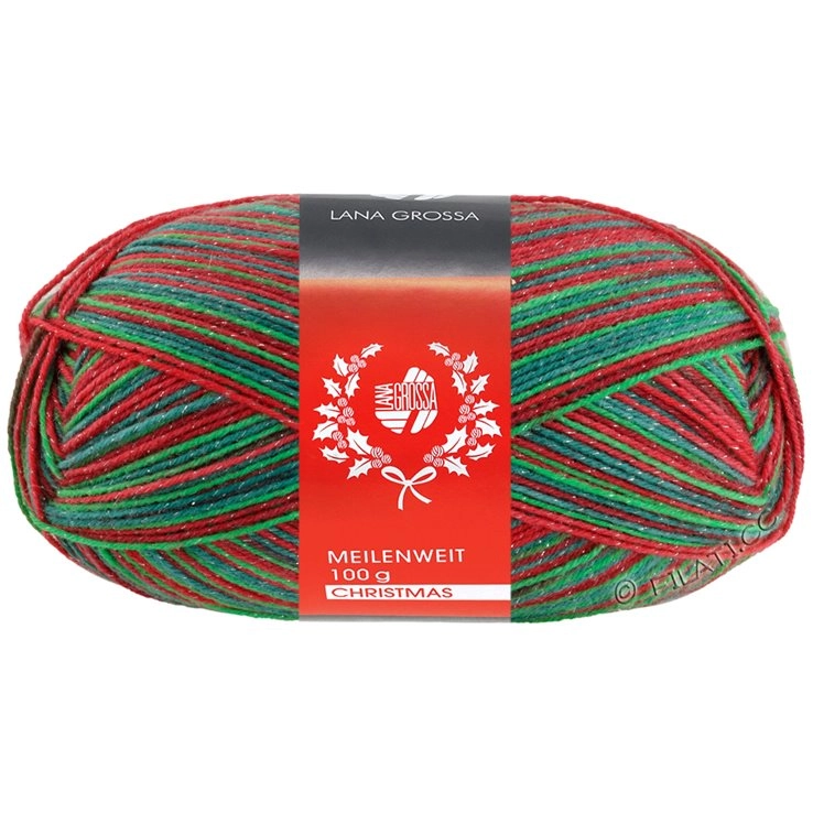 яПряжа Lana Grossa Meilenweit 100 CHRISTMAS LUREX 100г 6794