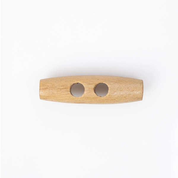 Пуговица-клевант (бочонок) CONCEPT Olive Wood, размер 64 (40 мм), COL.NAT