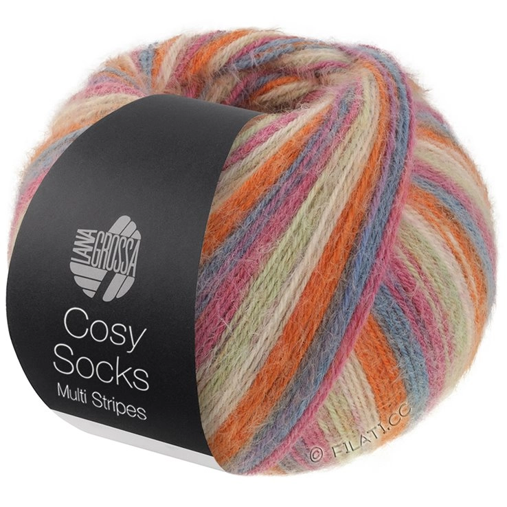 Пряжа Lana Grossa MEILENWEIT 100 COSY SOCKS Multi Stripes 154