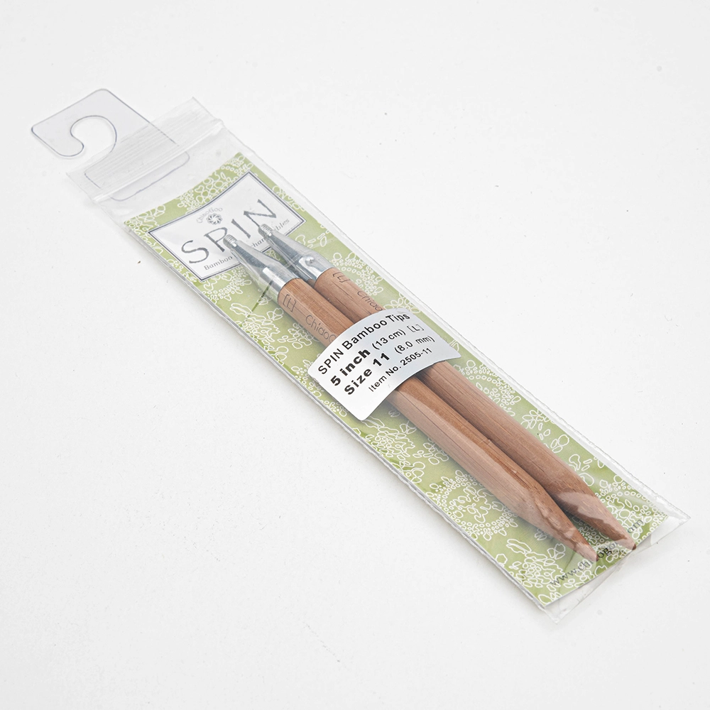 спицы съёмные бамбуковые 13 см 8 мм 2505-11