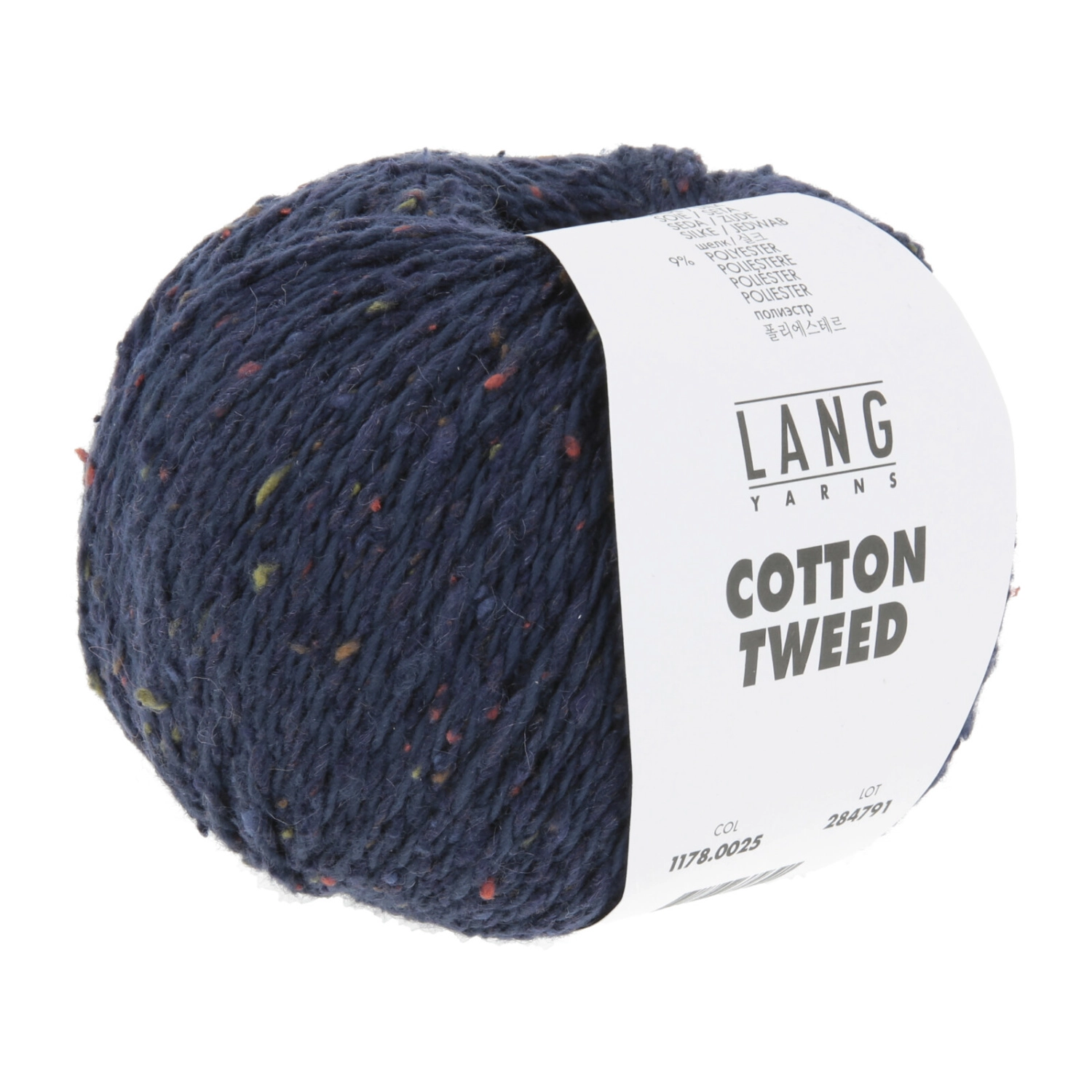 Пряжа Lang Yarns Cotton Tweed 50г 025