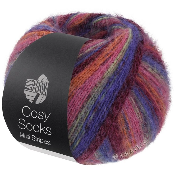 Пряжа Lana Grossa MEILENWEIT 100 COSY SOCKS Multi Stripes 156