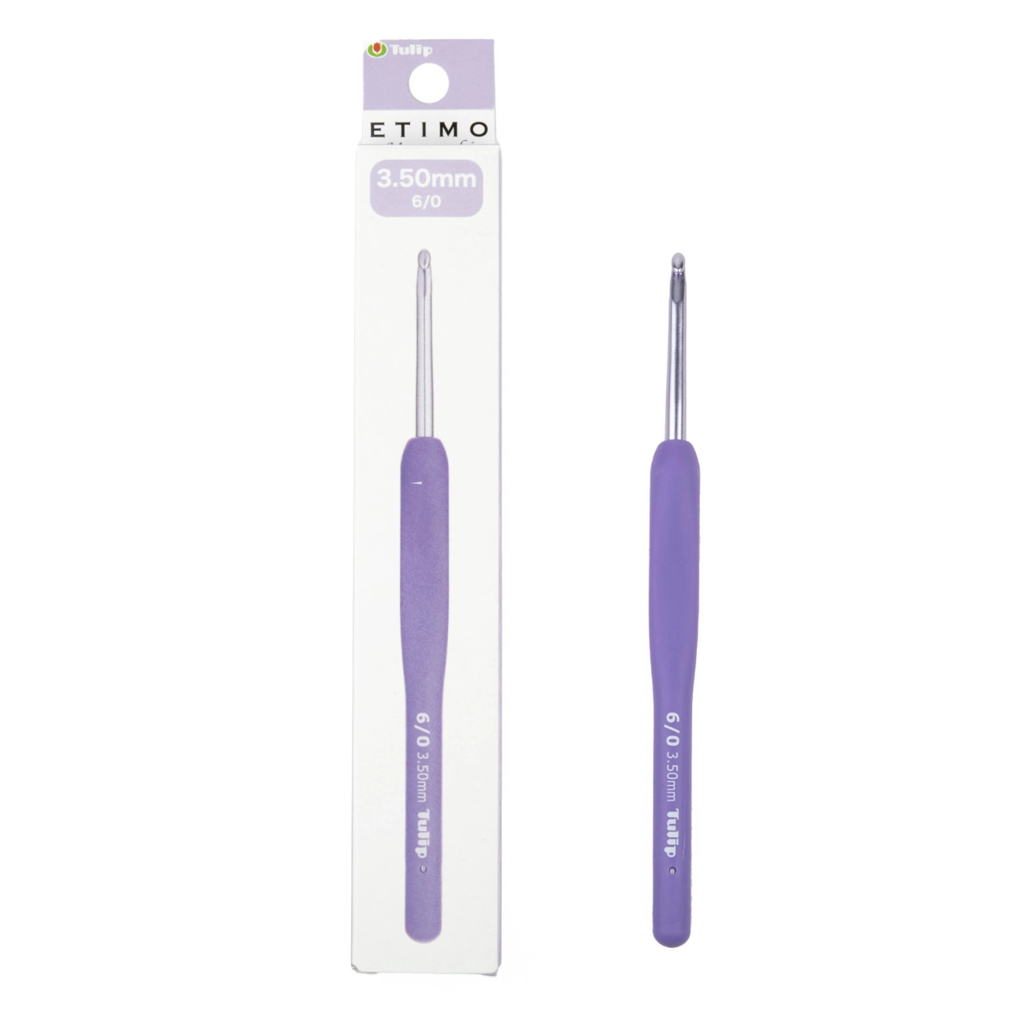 Крючок для вязания с ручкой "ETIMO Murasaki" 3.5мм