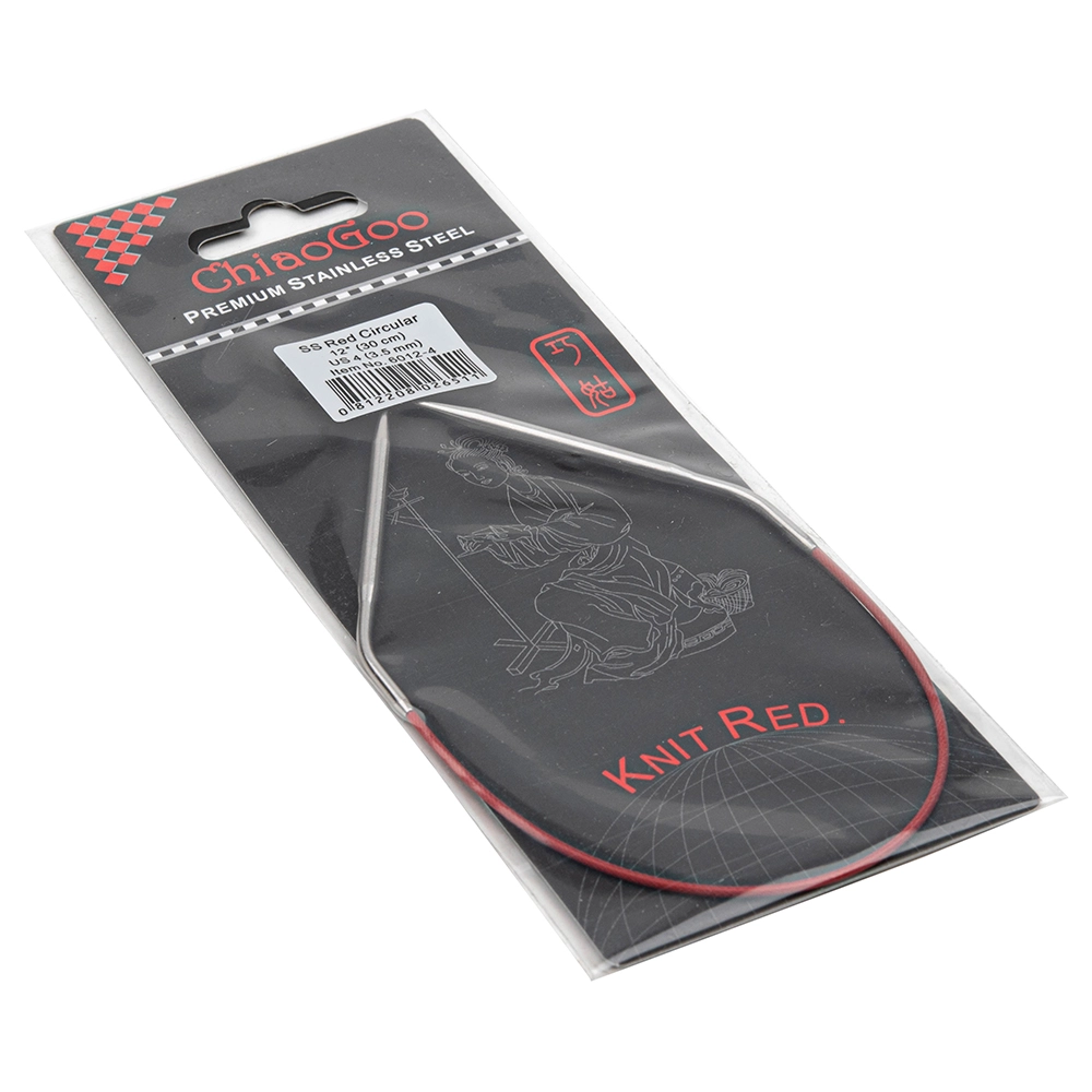 Спицы метал.круговые Premium SS red, 30см № 3.5 6012-4