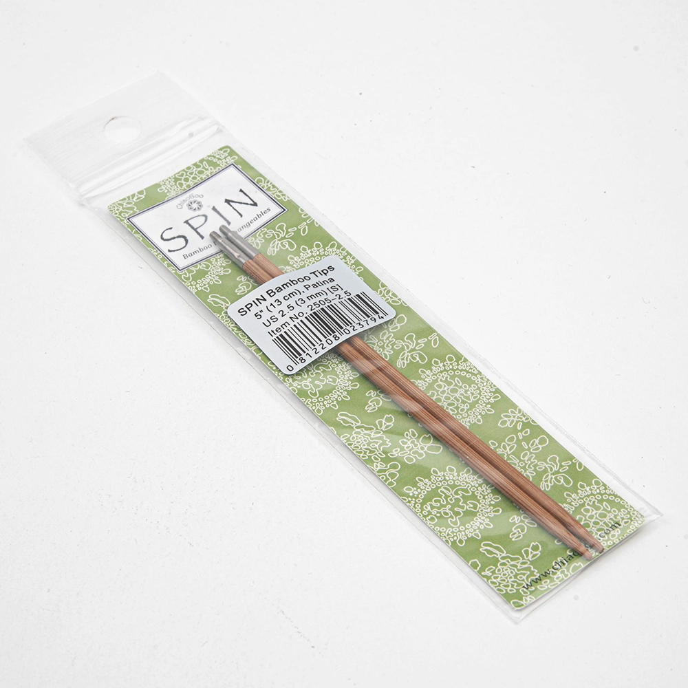спицы съёмные бамбуковые 13 см 3 мм 2505-2,5