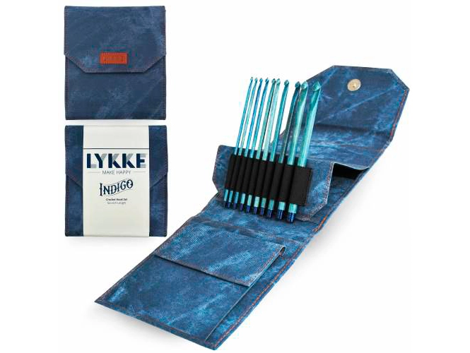 Набор крючков LYKKE, дерево Driftwool, длина 15 см, цвет Indigo