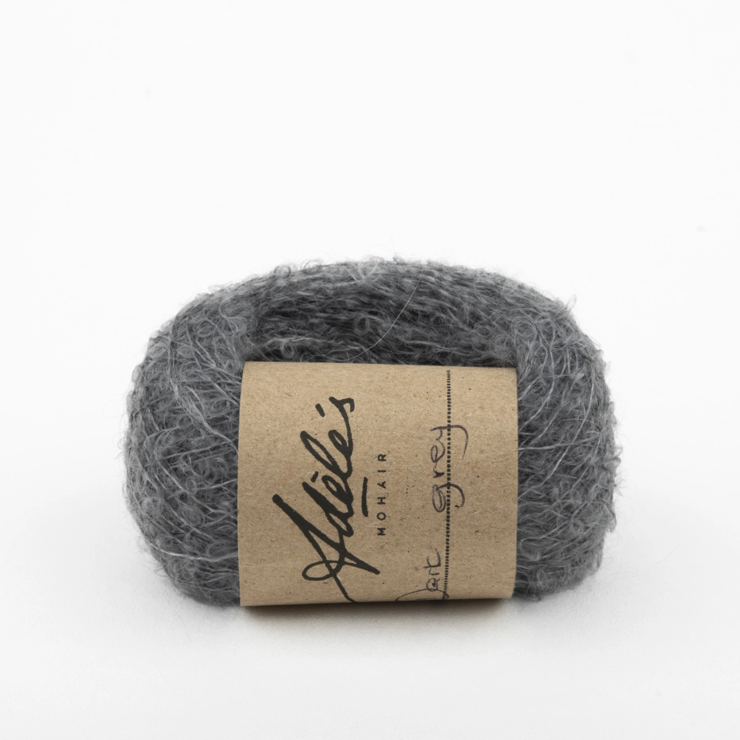 Пряжа ADELE'S Mohair Extra Fine Boucle Kidmohair 25г DARK GREY