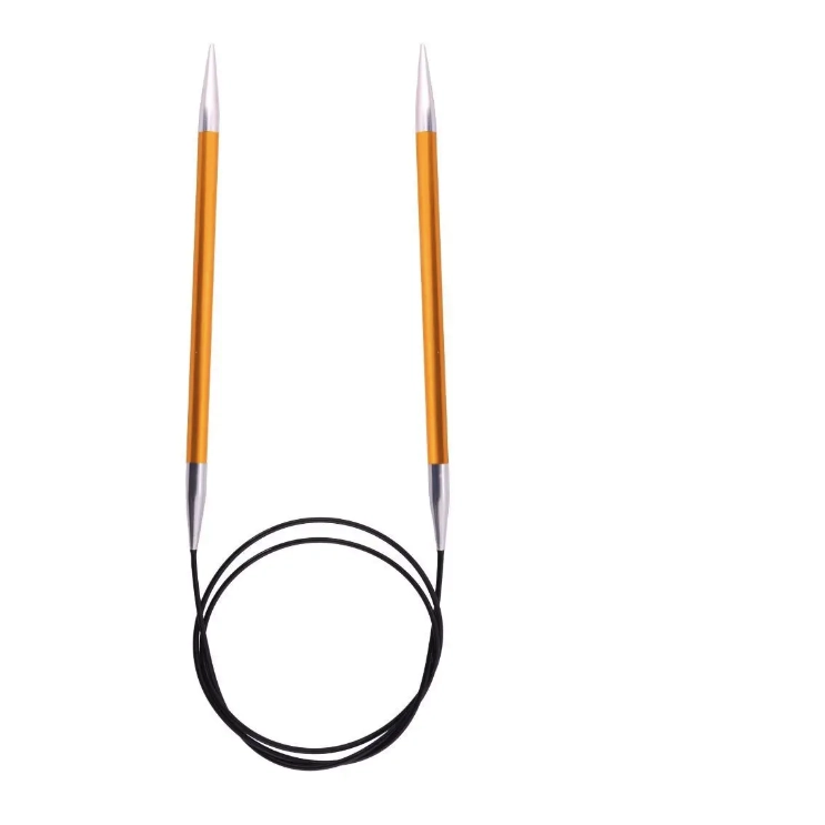 Спицы алюминиевые, круговые 100 см, Knit Pro Zing (2,5)