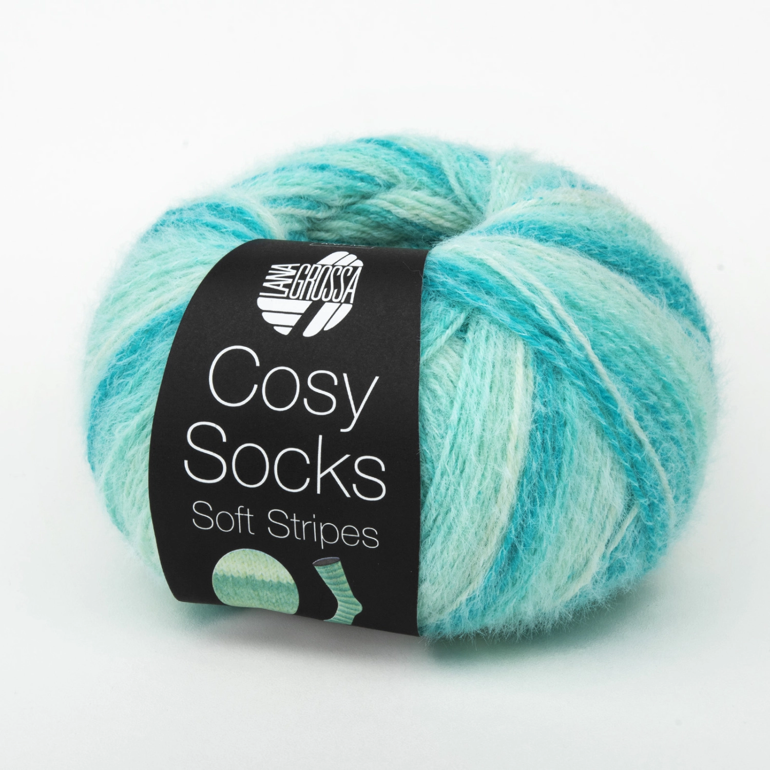 Пряжа Lana Grossa MEILENWEIT 100 COSY SOCKS Soft Stripes 102 