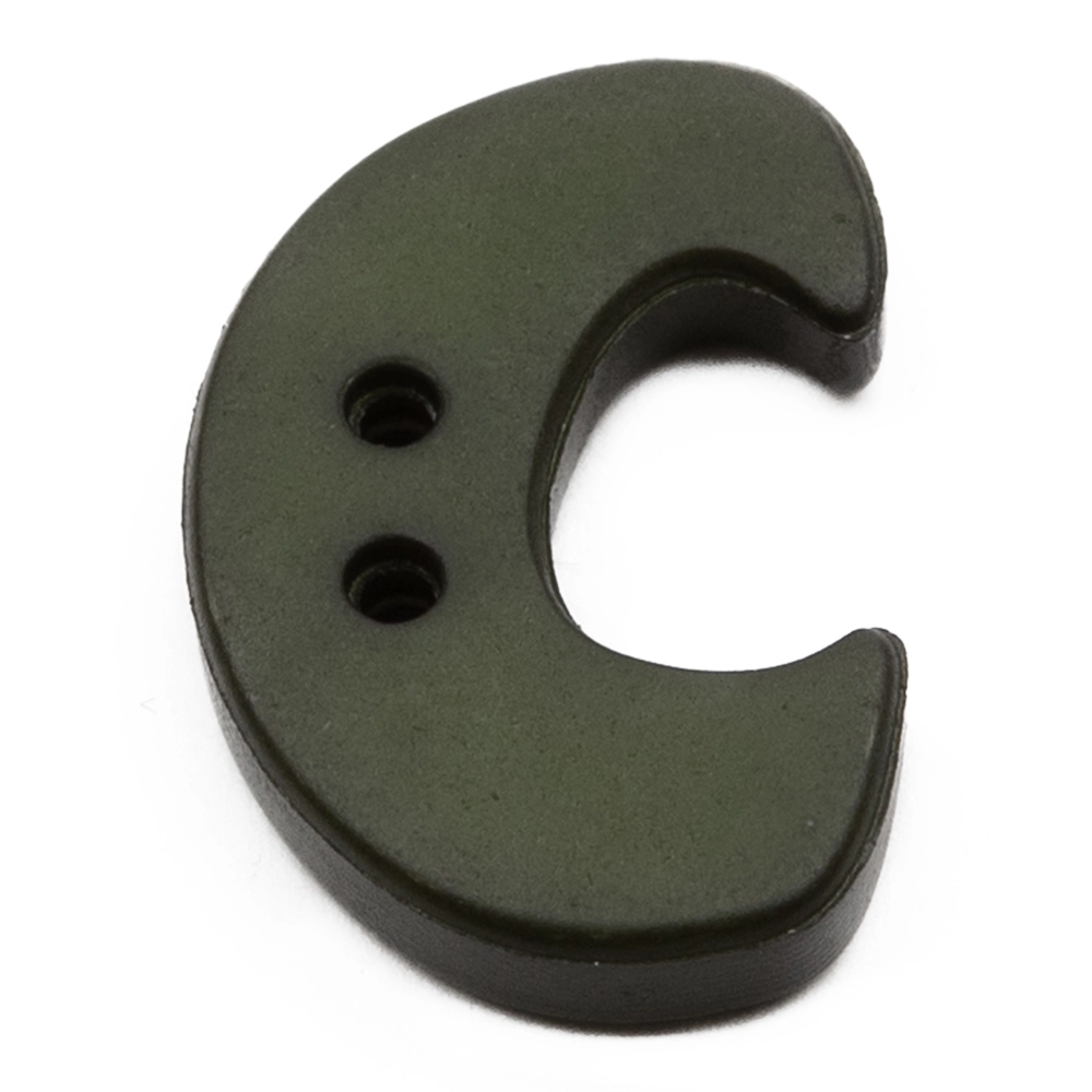 Пуговицы "Алфавит" 18мм "C" зеленый