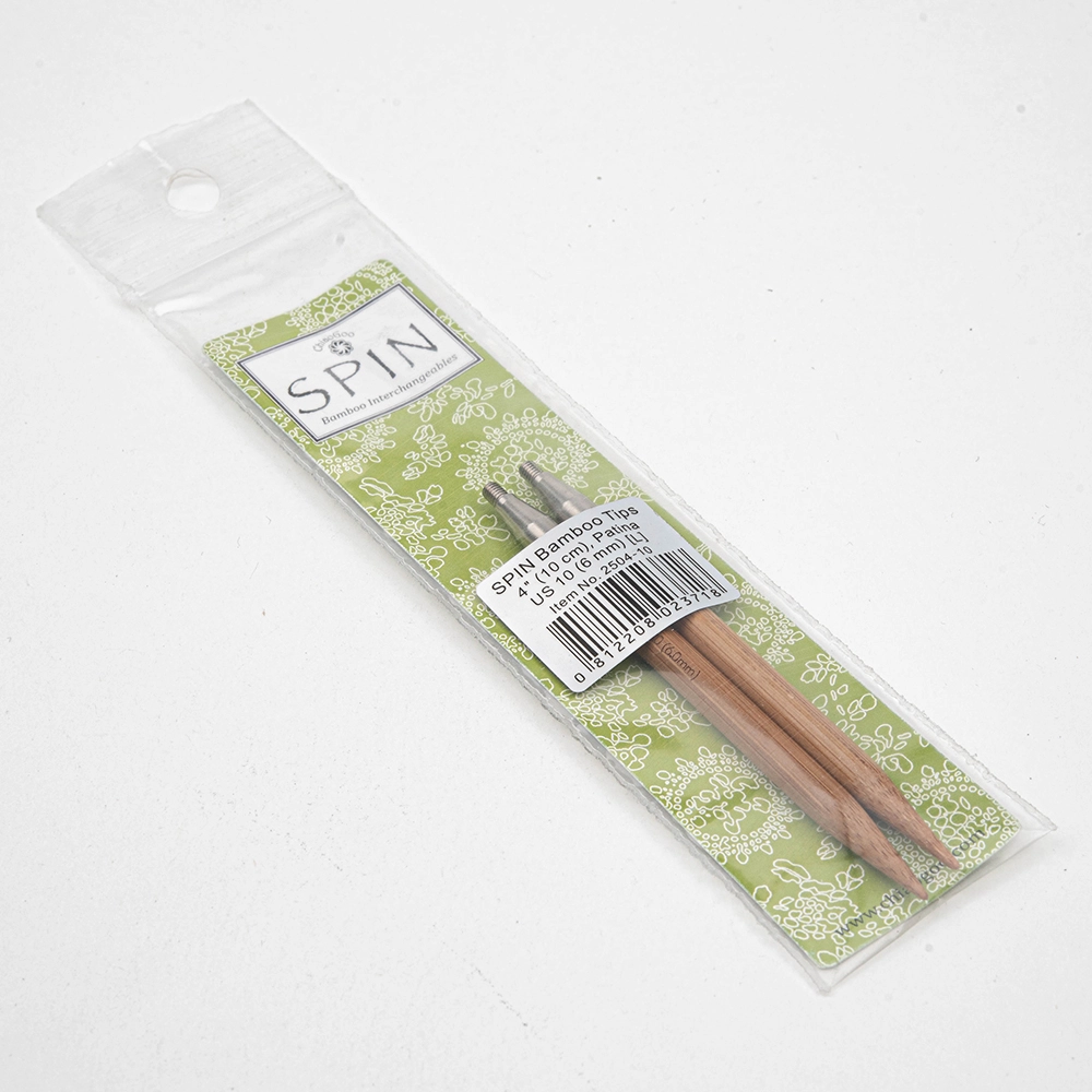 спицы съёмные бамбуковые 10 см 6 мм 2504-10