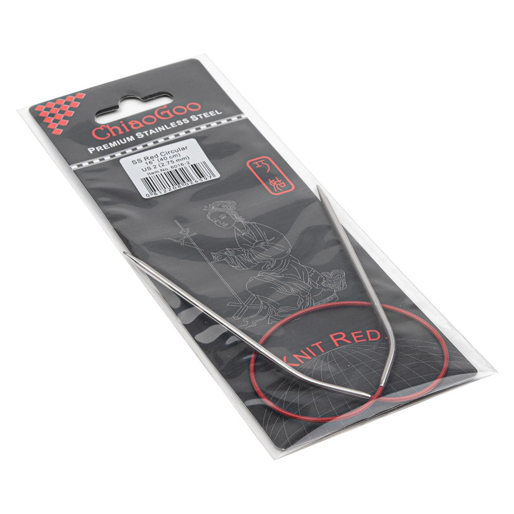Спицы метал.круговые knit red, 40см № 2,75 6016-2