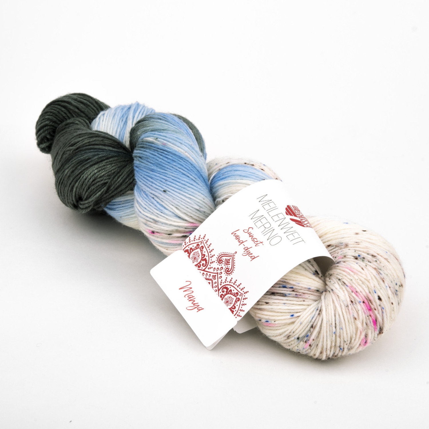 Пряжа Lana Grossa Meilenweit 100 SUNSET hand-dyed 100г 502