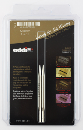 Доп.спицы к "Addi Click" Lace 756-2.   № 5,0