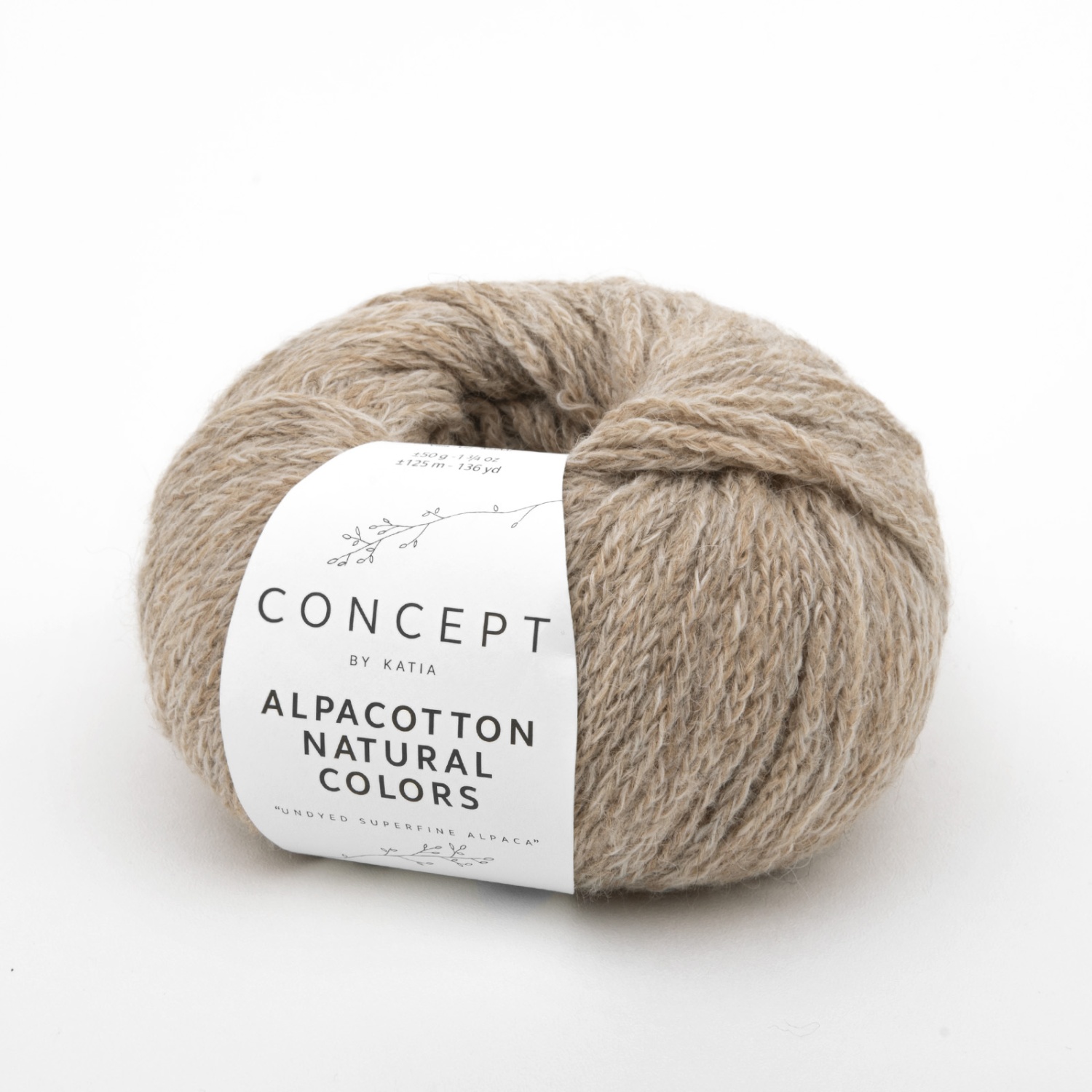 Пряжа Katia Alpacotton Natural Colors 50г 0051